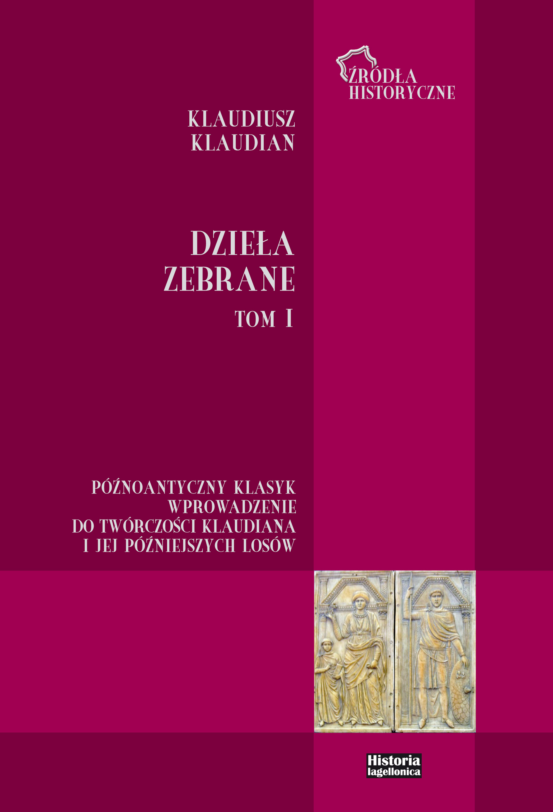 Dzieła zebrane Klaudiana, tom pierwszy, okładka