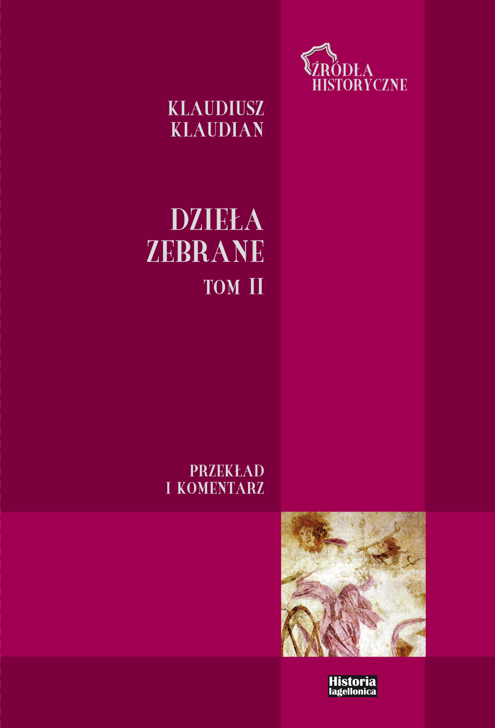 Dzieła zebrane Klaudiana, tom drugi, okładka
